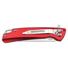 Load image into Gallery viewer, Bison River 4" Pocket Knife with Ball Bearing Open Mechanism, Anodized Aluminum/Stainless Steel, Personalized Engraving Gifts shipped from USA.
