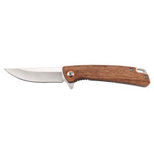 Load image into Gallery viewer, Bison River 4" Pocket Knife with Ball Bearing Open Mechanism, Anodized Aluminum/Stainless Steel, Personalized Engraving Gifts shipped from USA.
