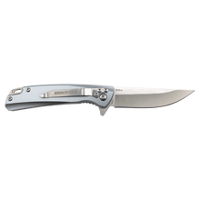 Load image into Gallery viewer, Bison River 4" Pocket Knife with Ball Bearing Open Mechanism, Anodized Aluminum/Stainless Steel, Personalized Engraving Gifts shipped from USA.
