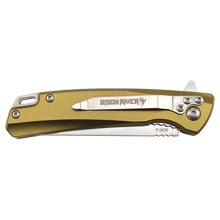 Load image into Gallery viewer, Bison River 4" Pocket Knife with Ball Bearing Open Mechanism, Anodized Aluminum/Stainless Steel, Personalized Engraving Gifts shipped from USA.
