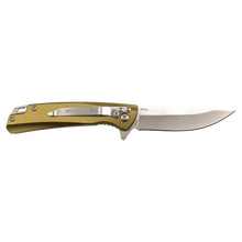 Load image into Gallery viewer, Bison River 4" Pocket Knife with Ball Bearing Open Mechanism, Anodized Aluminum/Stainless Steel, Personalized Engraving Gifts shipped from USA.
