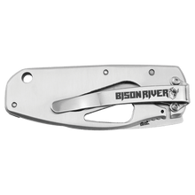 Load image into Gallery viewer, Bison River 3 1/2" Pocket Knife, Anodized Aluminum/Stainless Steel, Personalized Engraving Gifts shipped from USA.
