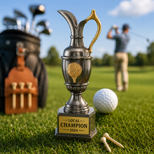 Load image into Gallery viewer, Personalized Golf Jug Award – Custom Engraved Tournament Golf Trophy - Golfer Gift, Personalized Engraving Gifts shipped from USA.
