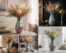 Load image into Gallery viewer, 14 1/2" Swirl Art Glass Vase, Personalized Engraving Gifts shipped from USA. (Copy)
