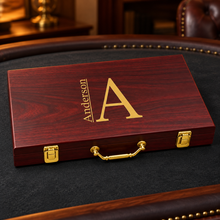Load image into Gallery viewer, Custom Rosewood Finish 300 Chip Poker Set
