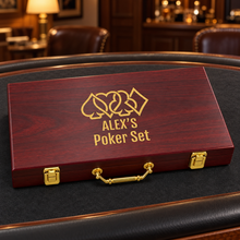 Load image into Gallery viewer, Custom Rosewood Finish 300 Chip Poker Set
