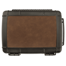 Load image into Gallery viewer, Travel Cigar Case - Laserable Leatherette, Creekside Collection, Dark Brown
