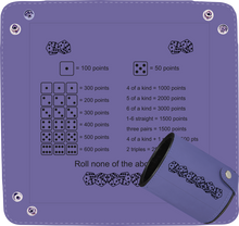 Load image into Gallery viewer, Personalized Dice Tray and Cup Set, Faux Leather Farkle Game, Personalized Engraving Gifts shipped from USA.
