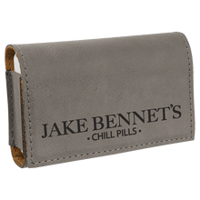 Load image into Gallery viewer, Pill Box Schedule 4 3/4" x 3 1/8", Leatherette, Personalized Engraving Gifts shipped from USA
