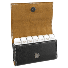 Load image into Gallery viewer, Pill Box Schedule 4 3/4" x 3 1/8", Leatherette, Personalized Engraving Gifts shipped from USA
