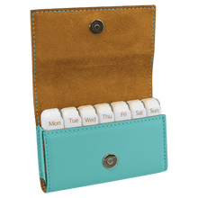 Load image into Gallery viewer, Pill Box Schedule 4 3/4" x 3 1/8", Leatherette, Personalized Engraving Gifts shipped from USA
