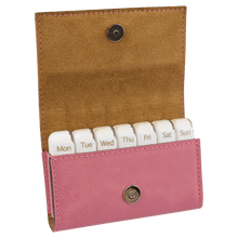 Load image into Gallery viewer, Pill Box Schedule 4 3/4" x 3 1/8", Leatherette, Personalized Engraving Gifts shipped from USA
