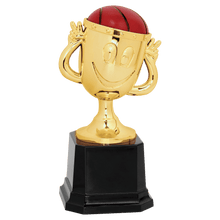 Load image into Gallery viewer, Happy Cup Trophy 6" Tall with Custom Gold Plate , Personalized Engraving Gifts shipped from USA.

