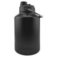 Load image into Gallery viewer, Personalized Polar Camel Insulated Jug, 64 oz or 128 oz, Black Stainless Steel, Laser Engraved
