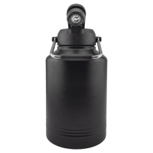 Load image into Gallery viewer, Personalized Polar Camel Insulated Jug, 64 oz or 128 oz, Black Stainless Steel, Laser Engraved

