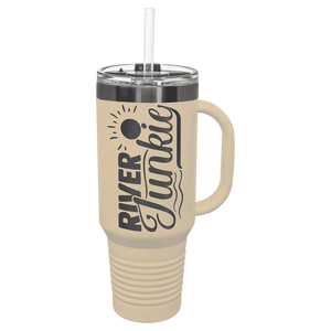 Custom Polar Camel 40 oz. Travel Mug with Handle, Straw Included