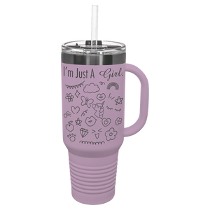 Custom Polar Camel 40 oz. Travel Mug with Handle, Straw Included