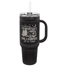 Load image into Gallery viewer, Custom Polar Camel 40 oz. Laserable Leatherette Travel Mug with a Handle, Straw Included
