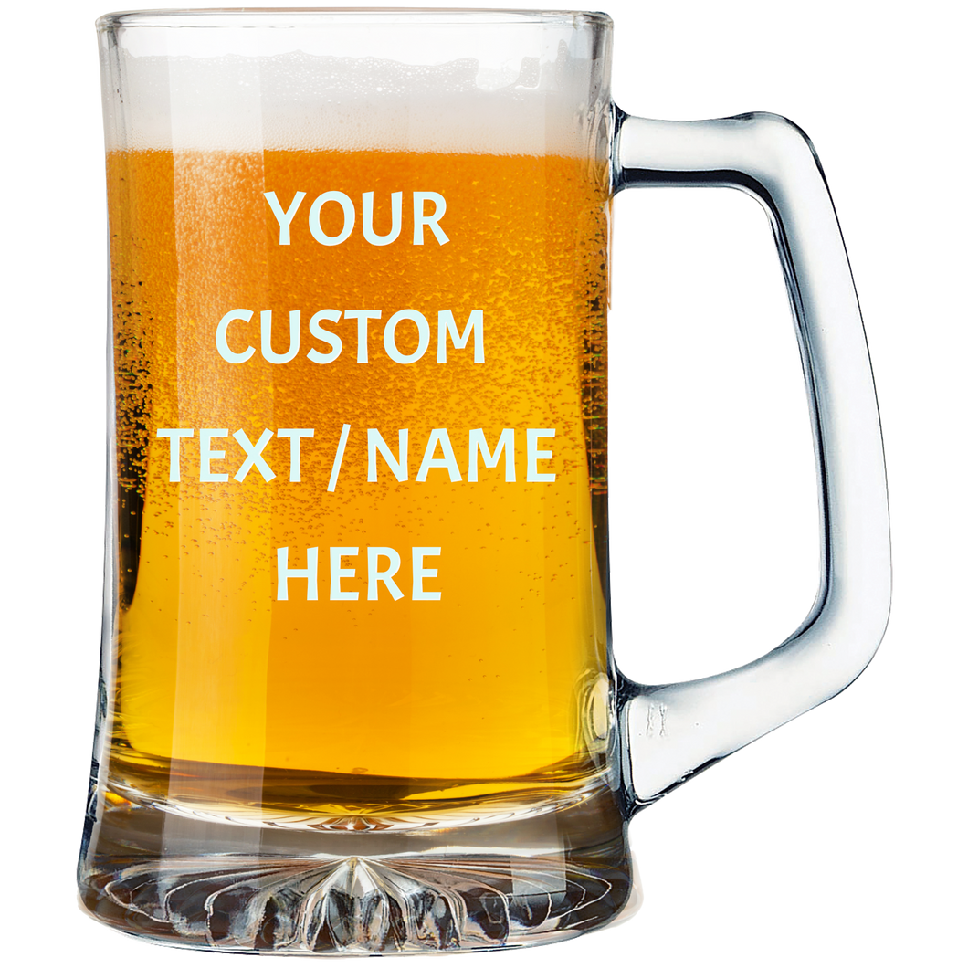 25 oz. Custom Beer Mug with Handle