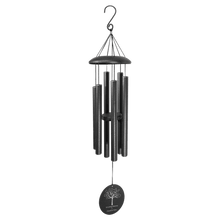 Load image into Gallery viewer, Black Powder Coated Aluminum Wind Chime, Personalized Engraving Gifts shipped from USA.
