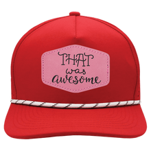 Load image into Gallery viewer, Performance Hat with Rope and Custom Leatherette Hex Patch, Personalized Engraving Gifts shipped from USA.

