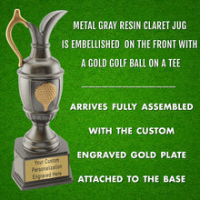 Load image into Gallery viewer, Personalized Golf Jug Award – Custom Engraved Tournament Golf Trophy - Golfer Gift, Personalized Engraving Gifts shipped from USA.
