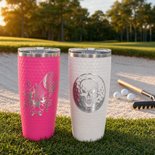 Load image into Gallery viewer, 20 oz. Golf Tumbler with Dimples and Clear Slider Lid, Polar Camel, Custom. Personalized Engraving Gifts shipped from USA.

