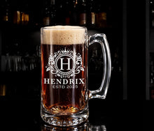 Load image into Gallery viewer, Custom Sport Beer Mug with Handle, Personalized Engraving Gifts shipped from USA.
