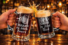 Load image into Gallery viewer, Custom Sport Beer Mug with Handle, Personalized Engraving Gifts shipped from USA.
