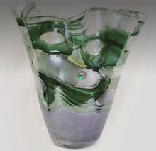 Load and play video in Gallery viewer, 11 1/4" Art Glass Vase, Personalized Engraving Gifts shipped from USA.
