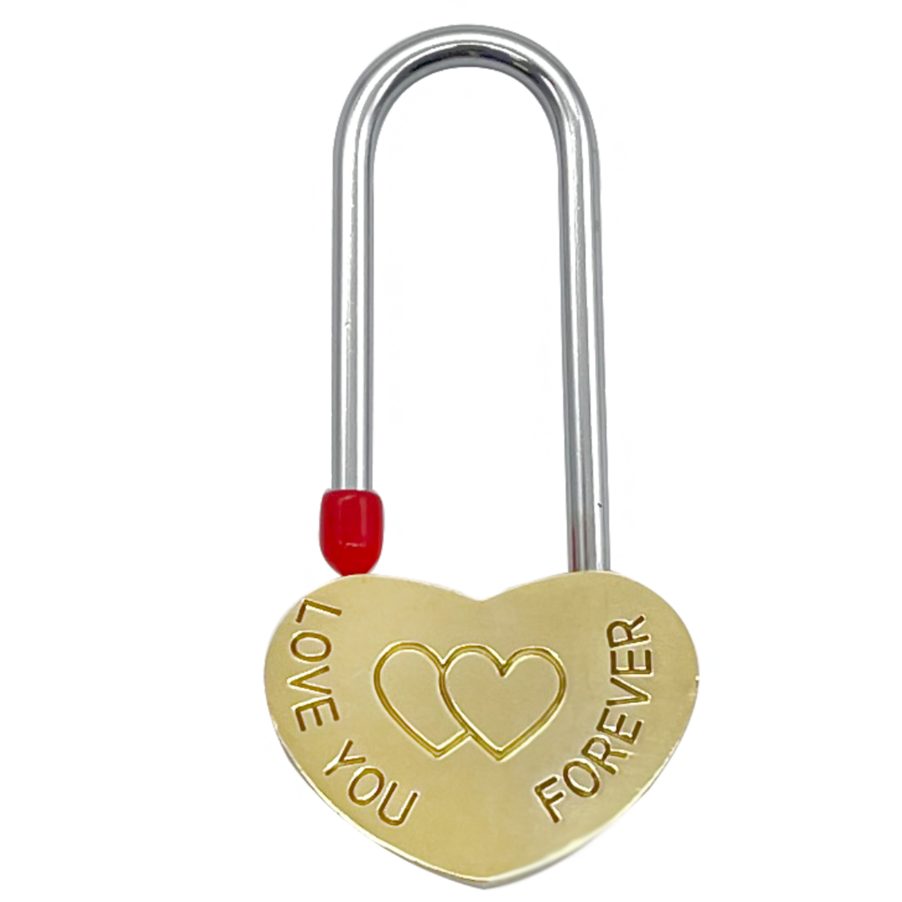 Engraved Heart Love Lock With Key Travel Bridge Love Locks 