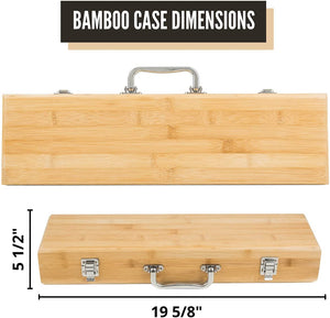 Custom 3-Piece BBQ Set in Bamboo Case