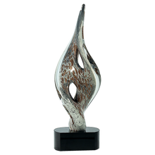 Load image into Gallery viewer, 15&quot; Twist Spire Art Glass Size
