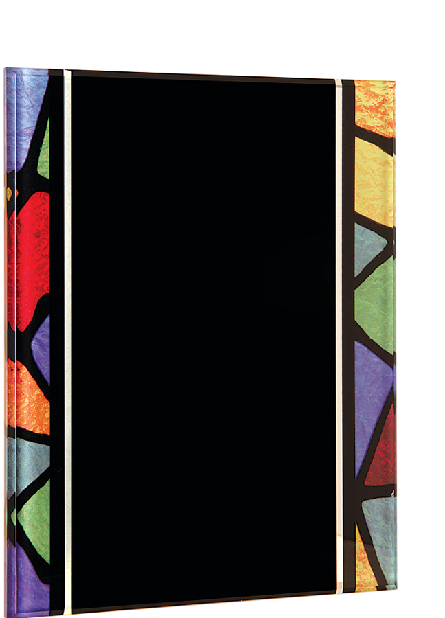 Custom Stained Glass Acrylic Plaque with Hanger, Personalized Engraving Gifts shipped from USA.