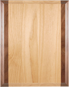 Genuine Red Alder & Genuine Walnut Plaque