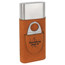 Load image into Gallery viewer, Custom Leatherette Cigar Case with Cutter
