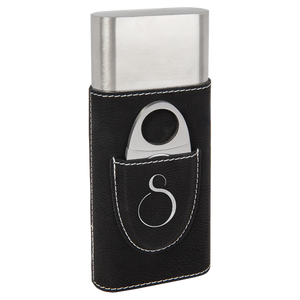 Custom Leatherette Cigar Case with Cutter