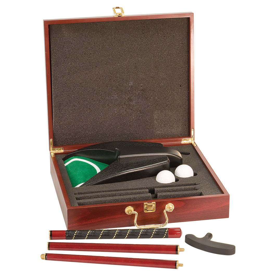 Custom Rosewood Finish Executive Golf Set