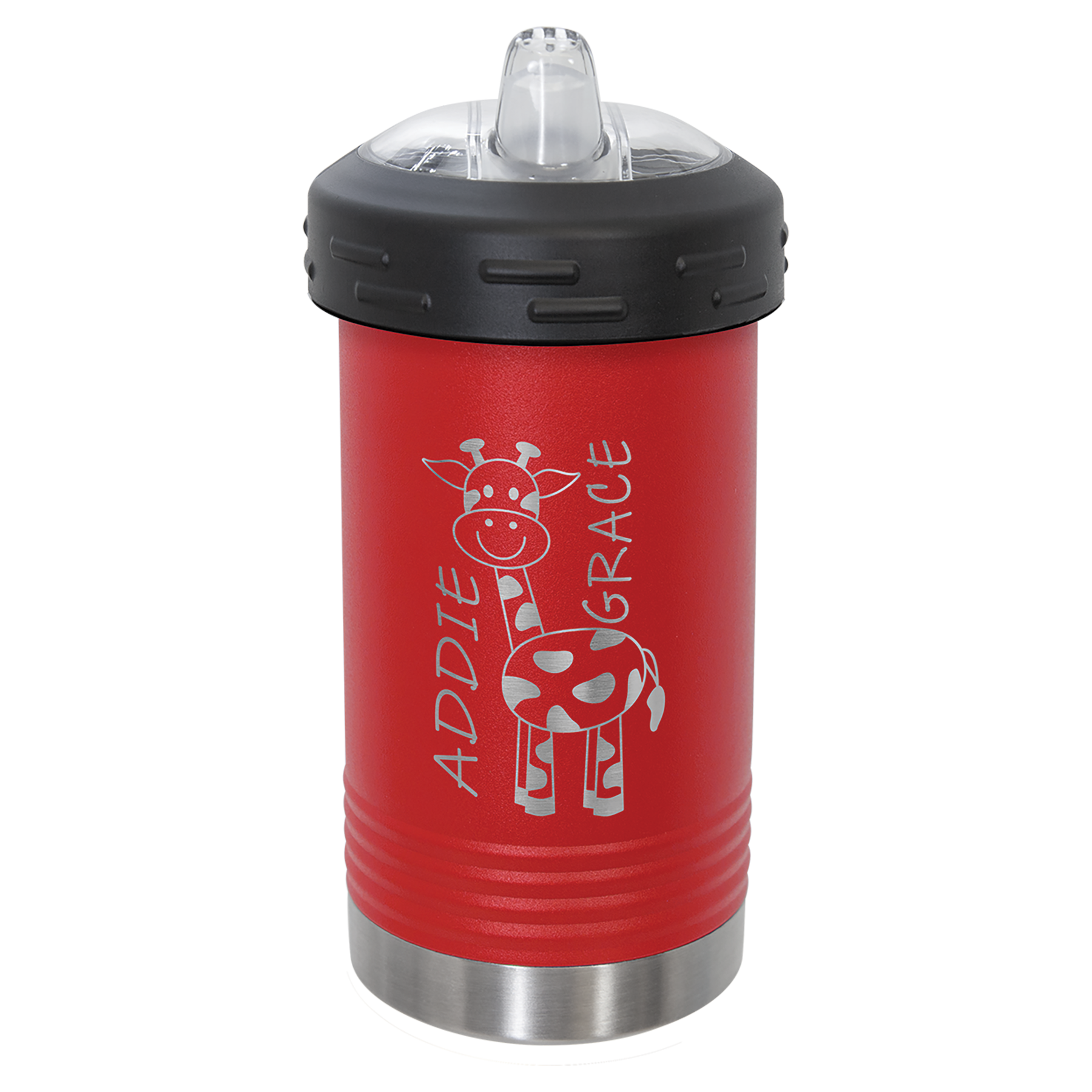 AMERTEER Stainless Steel Sippy Cup,10 oz BPA Free Sippy Tumbler