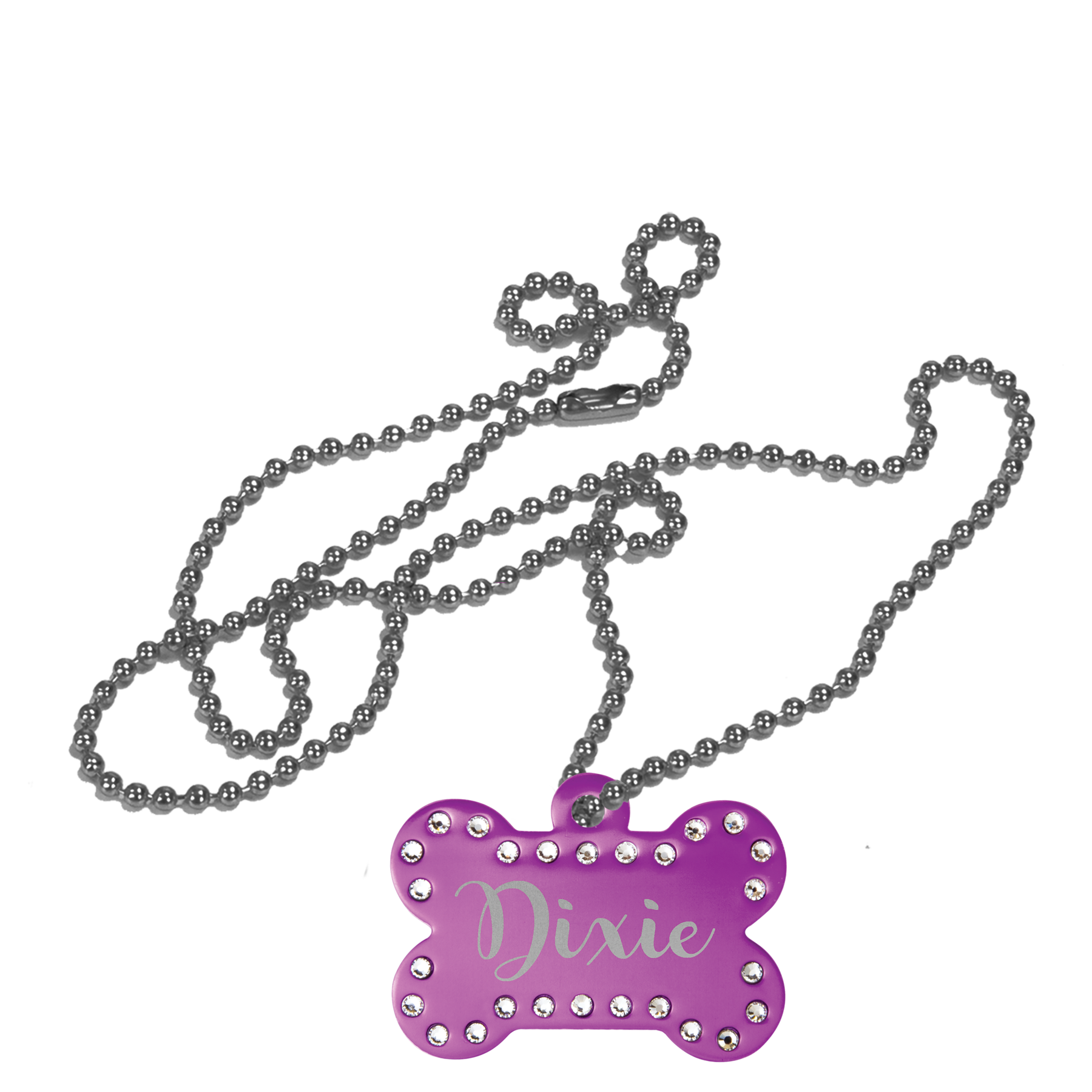 Purple Bling NAME TAG