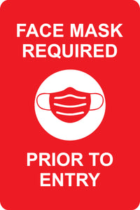 Face Mask Required Sign