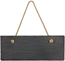 Load image into Gallery viewer, Custom Rectangle Slate Decor with Hanger String
