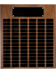 Walnut Completed Perpetual Plaque-84 Name Plates