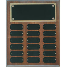 Load image into Gallery viewer, Walnut Complete Perpetual Plaque-18 Name Plates
