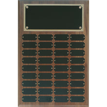 Load image into Gallery viewer, Walnut Completed Perpetual Plaque-36 Name Plates
