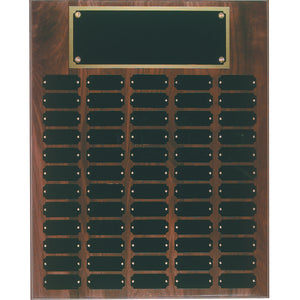 Walnut Completed Perpetual Plaque-60 Name Plates